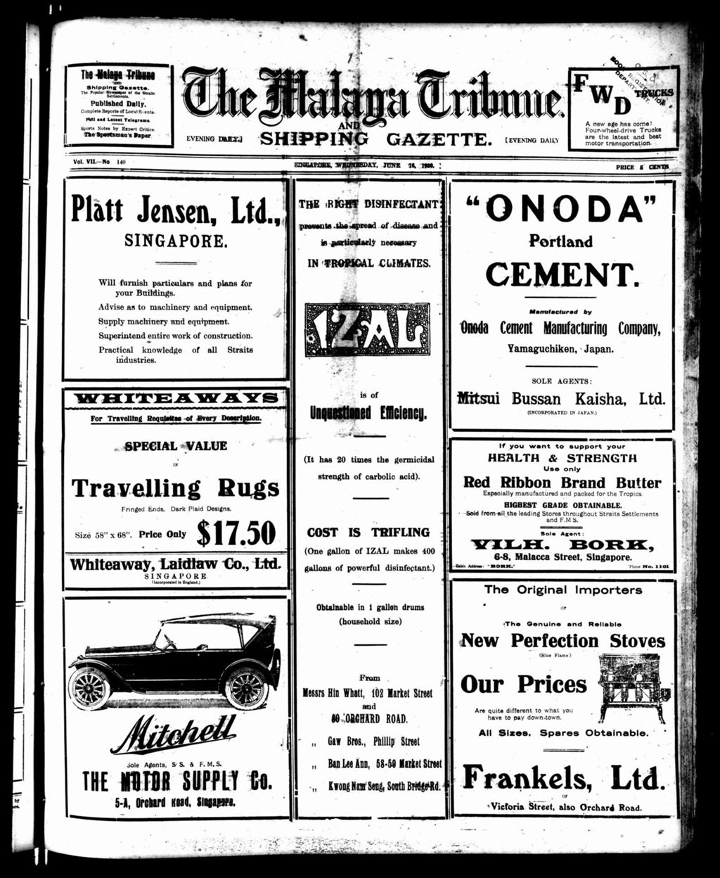 Miniature of Malaya Tribune 16 June 1920