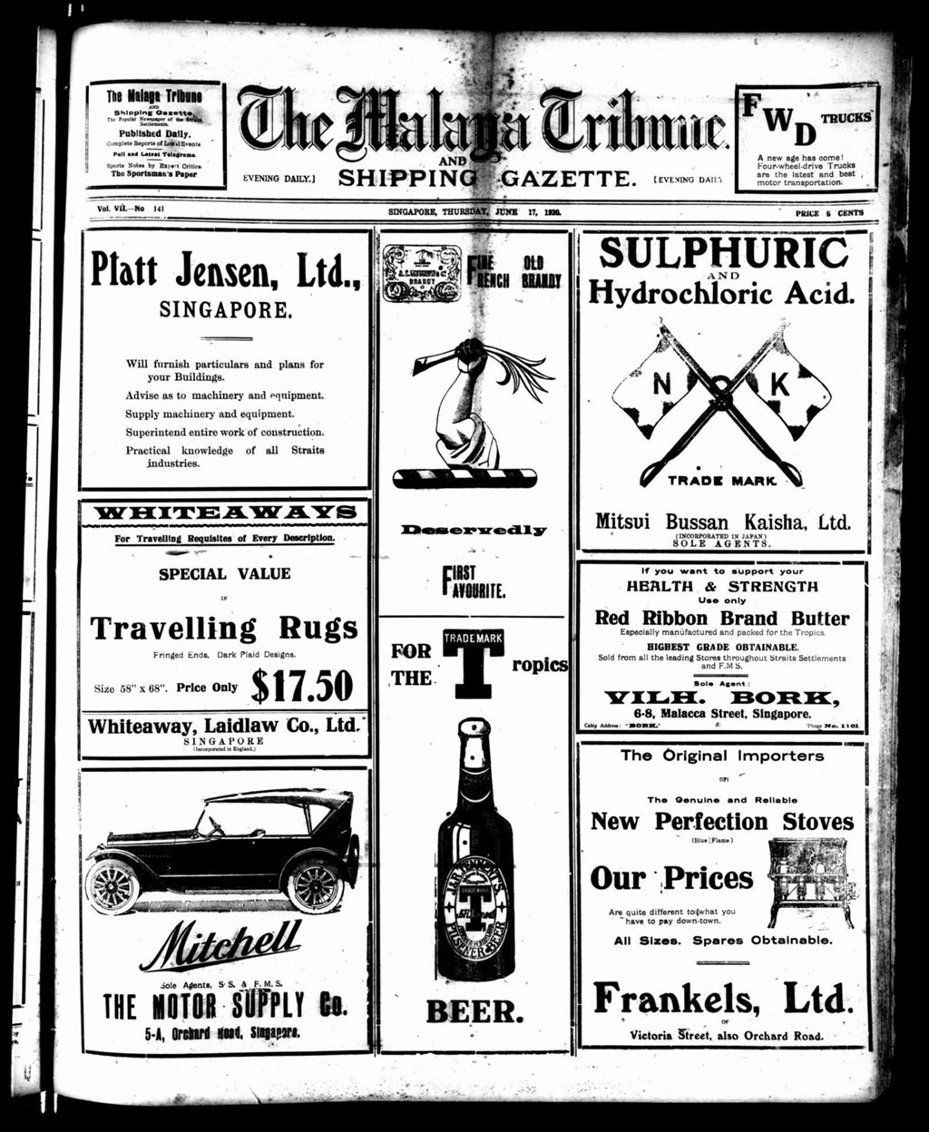 Miniature of Malaya Tribune 17 June 1920