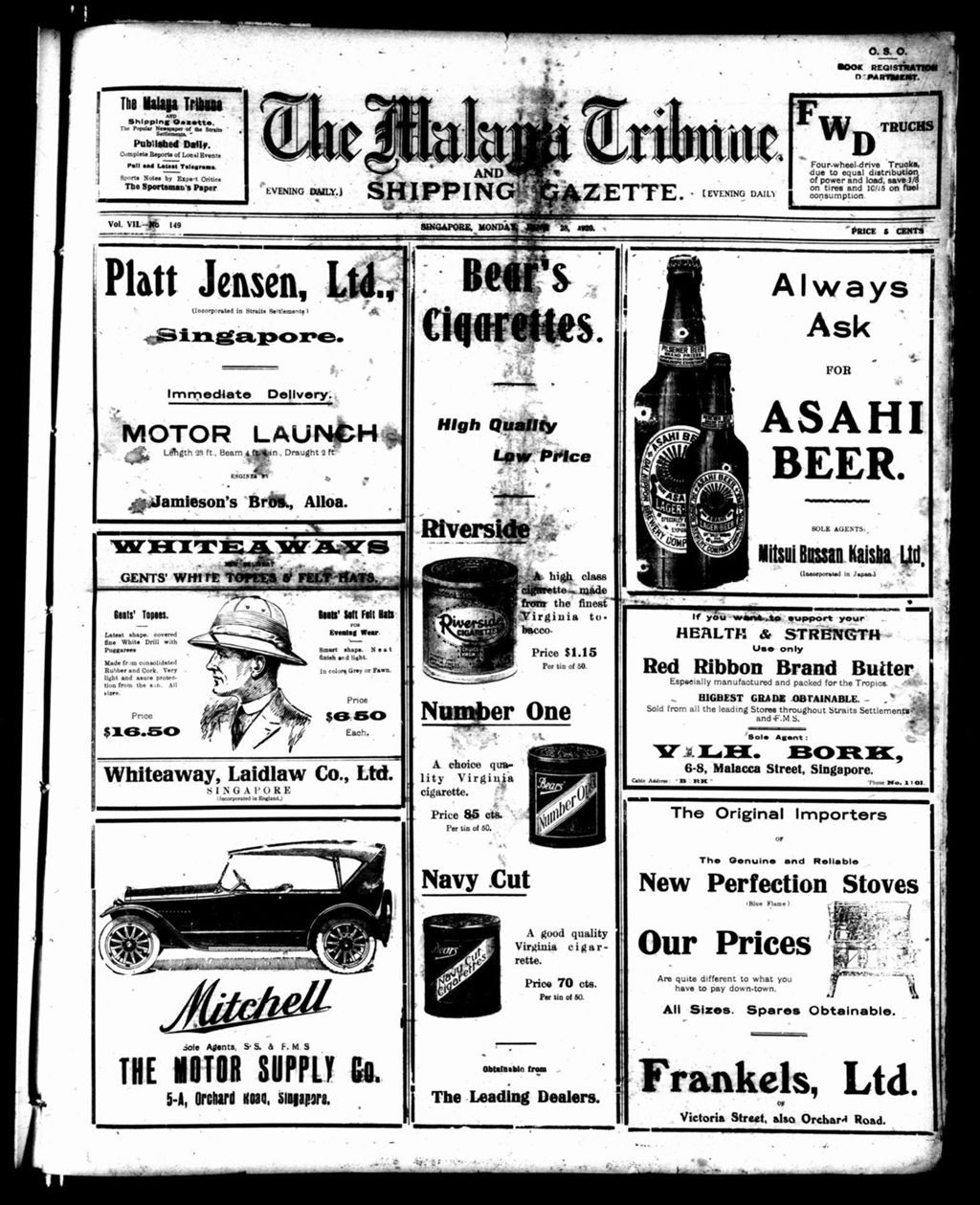 Miniature of Malaya Tribune 28 June 1920