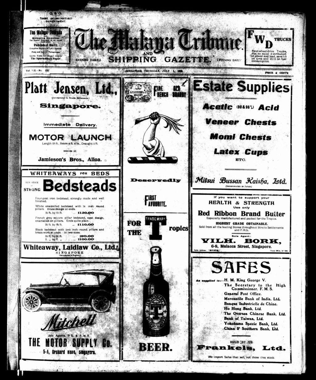 Miniature of Malaya Tribune 01 July 1920