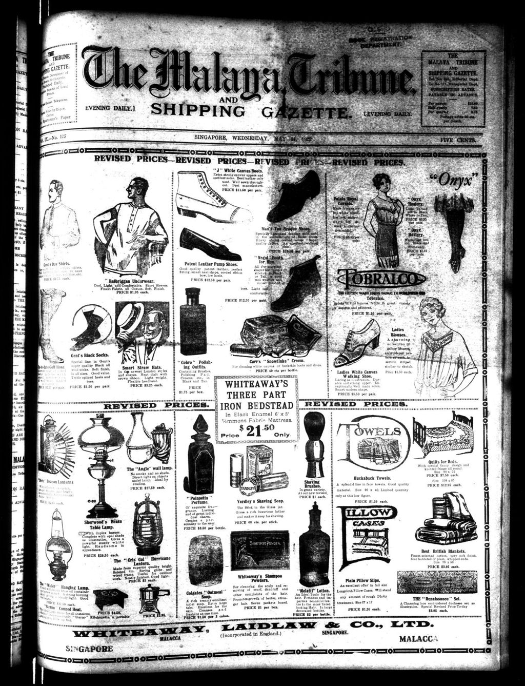 Miniature of Malaya Tribune 31 May 1922