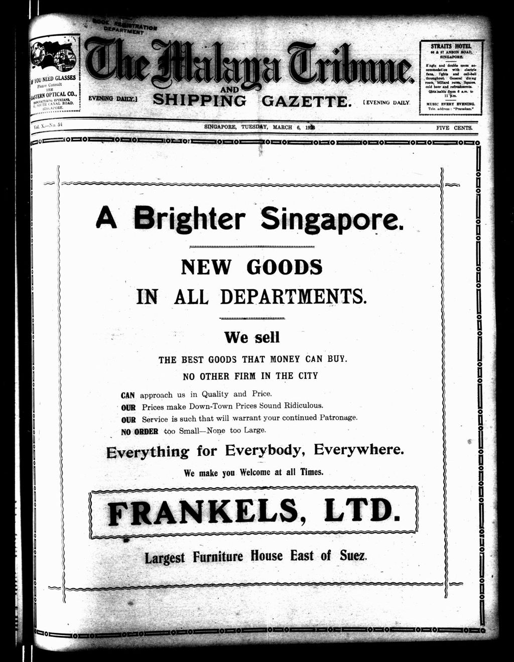 Miniature of Malaya Tribune 06 March 1923