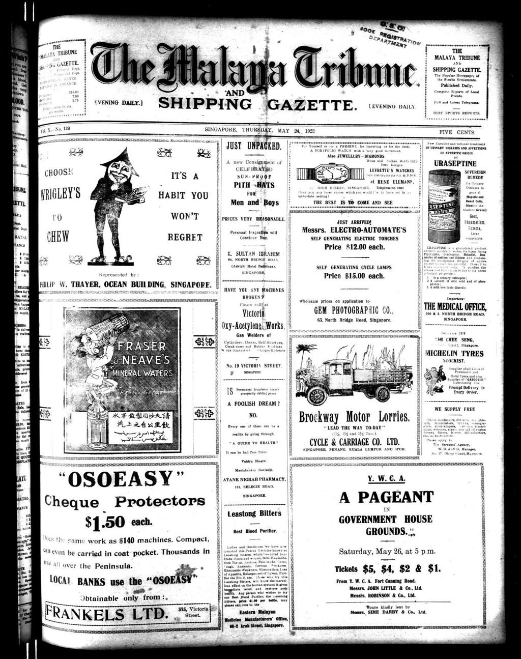 Miniature of Malaya Tribune 24 May 1923