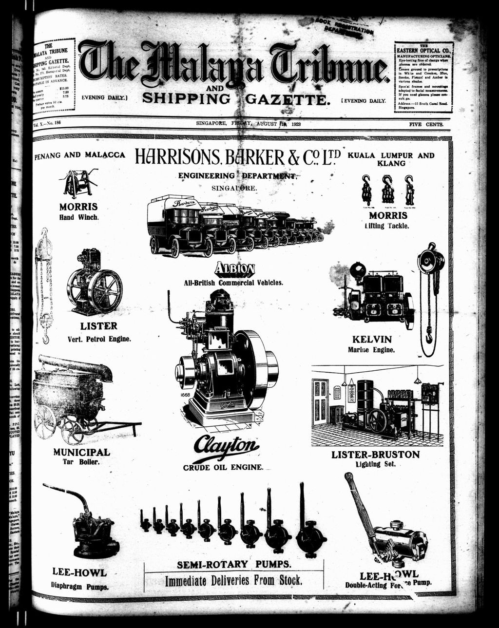 Miniature of Malaya Tribune 10 August 1923