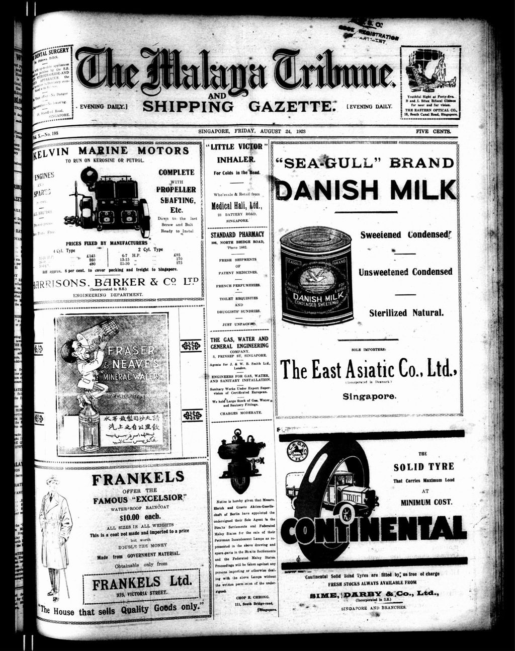 Miniature of Malaya Tribune 24 August 1923