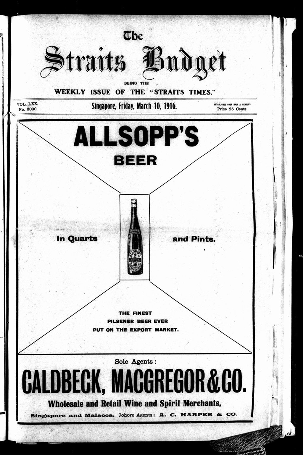 Miniature of Straits Budget 10 March 1916