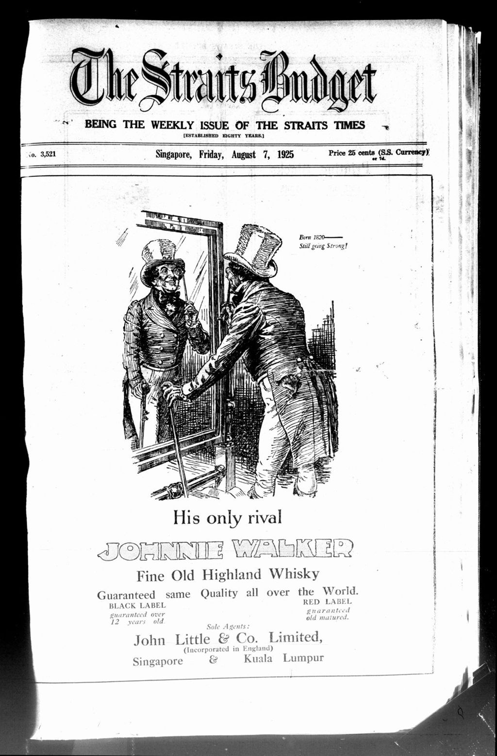 Miniature of Straits Budget 07 August 1925