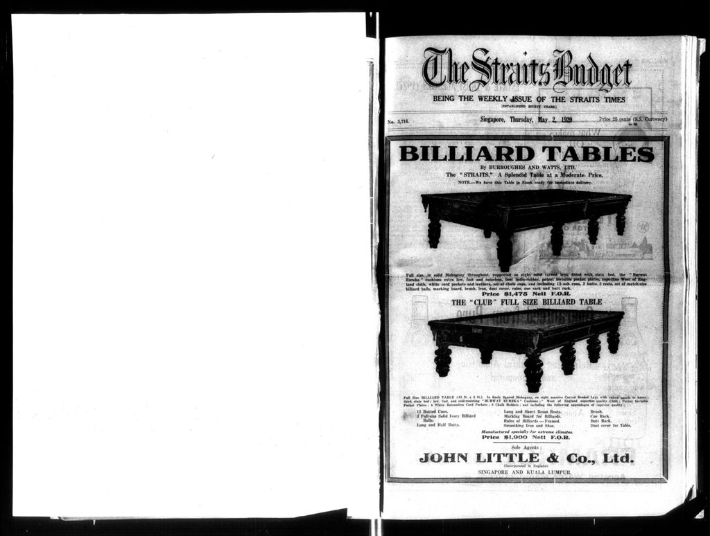 Miniature of Straits Budget 02 May 1929