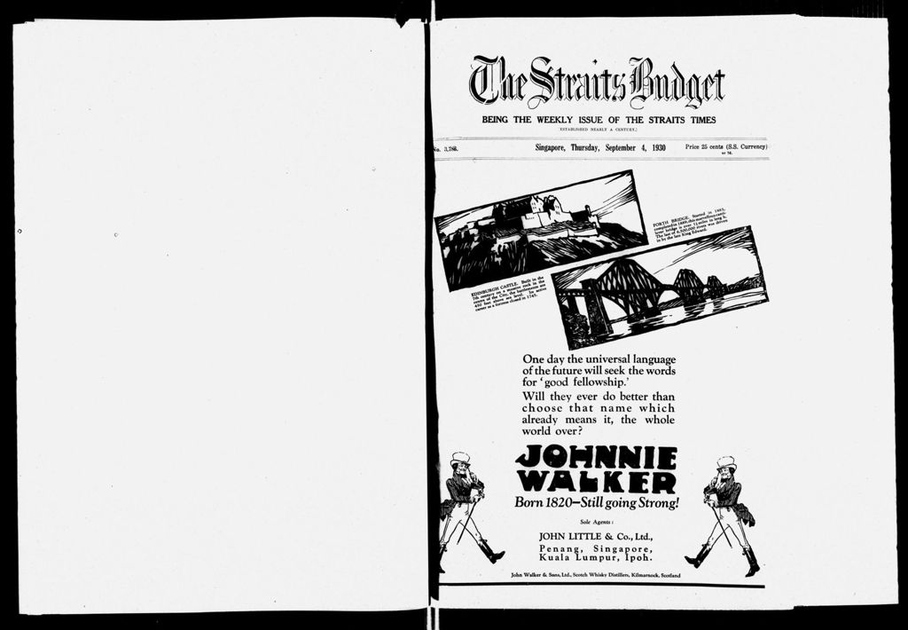 Miniature of Straits Budget 04 September 1930