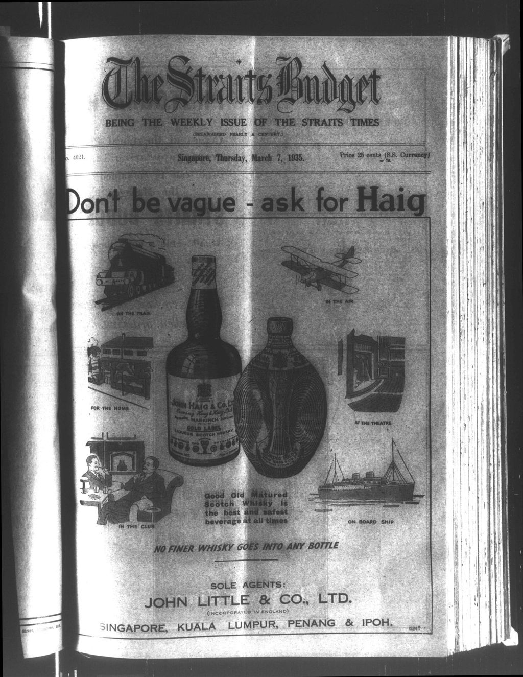 Miniature of Straits Budget 07 March 1935