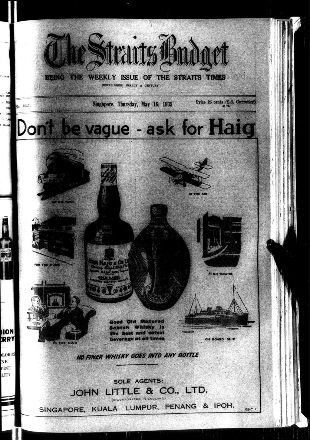 Miniature of Straits Budget 16 May 1935