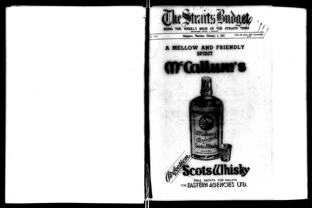 Miniature of Straits Budget 04 February 1937