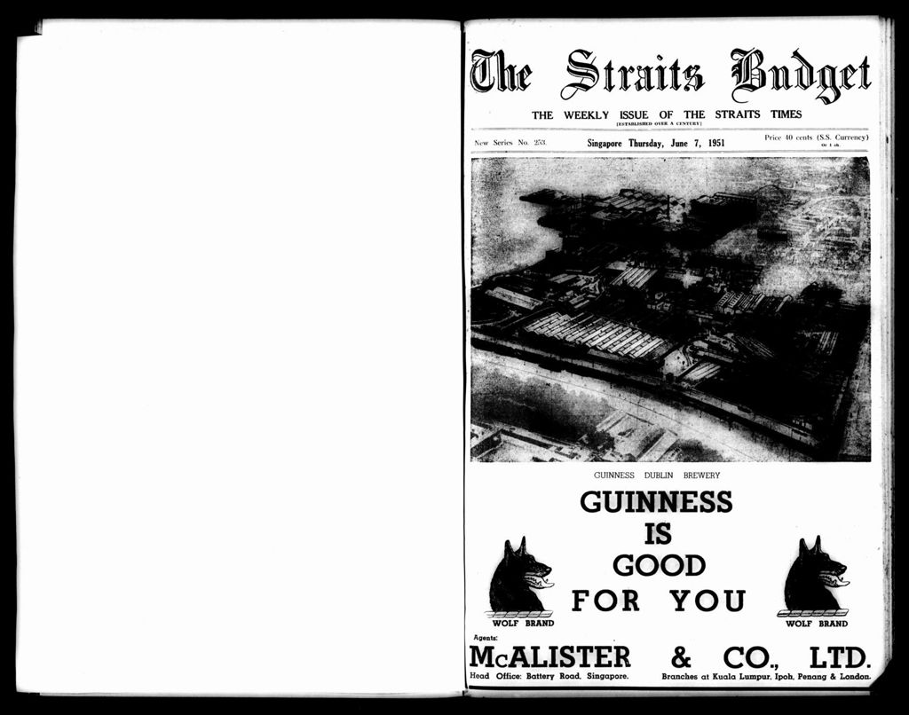 Miniature of Straits Budget 07 June 1951