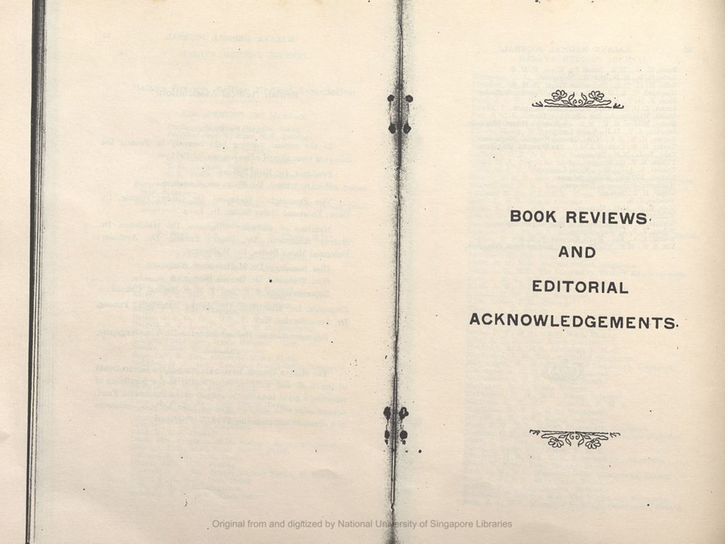 Miniature of Book Reviews and Editorial Acknowledgements. Volume 9, Part 3