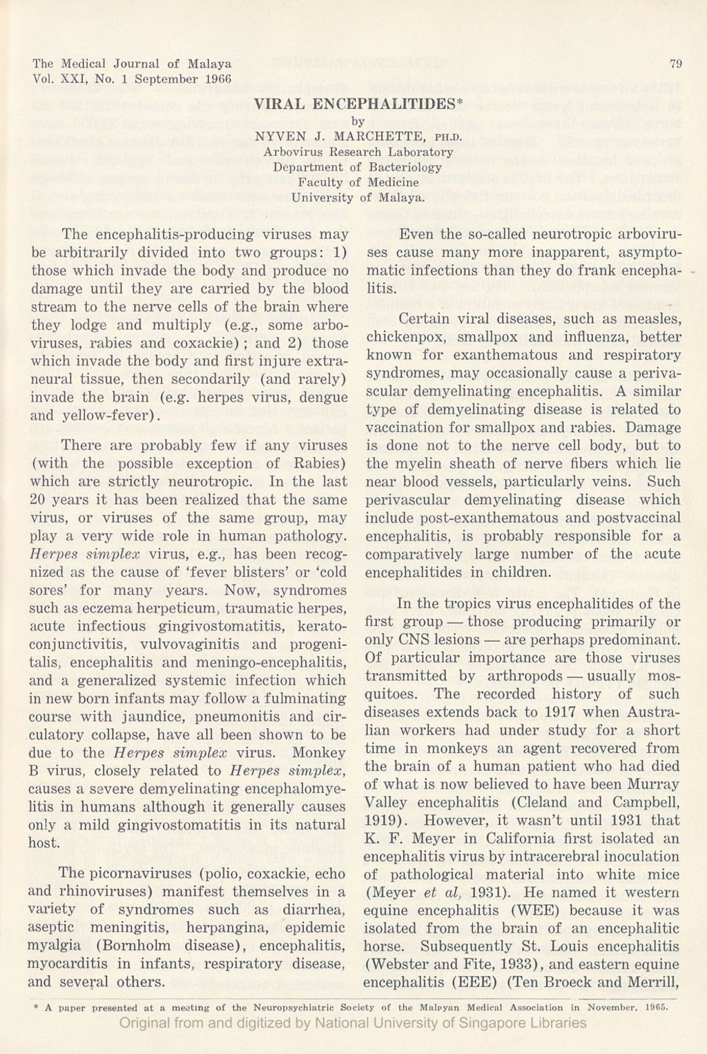 Miniature of Viral Encephalttides