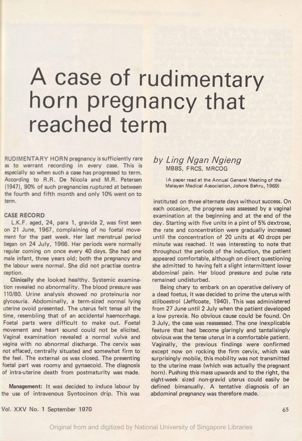 Miniature of Case of rudimentary horn prenancy that reached term