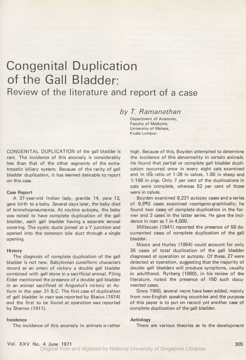 Miniature of Congenital duplication.of the gall bladder