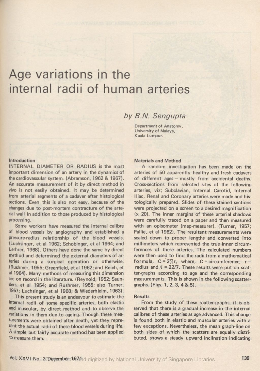 Miniature of Age variations in the internal radii of human arteries .