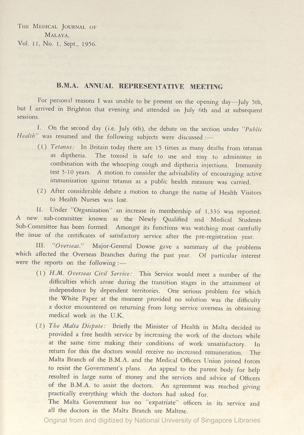 Miniature of B.M.A. Annual Representative Meeting