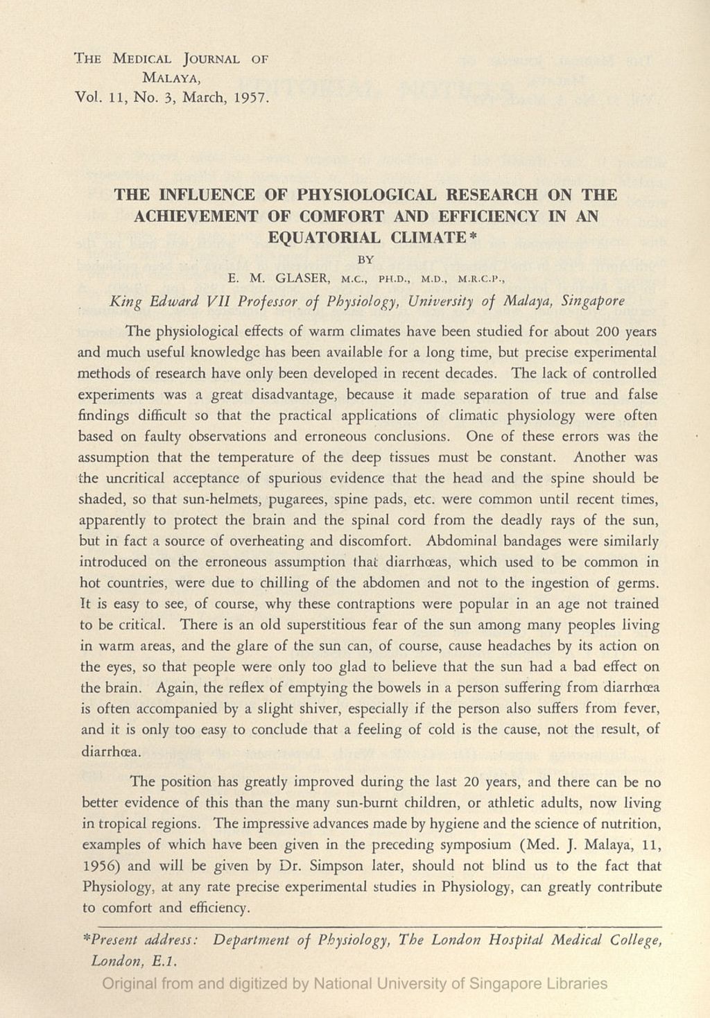 Miniature of Influence Of Physiological Research On The Achievement Of Comfort And Efficiency In An Equatorial Climate