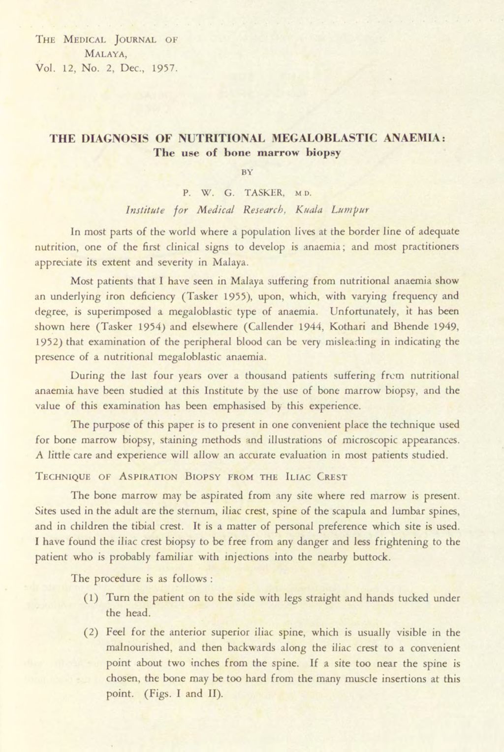 Miniature of Medical Journal Of Malaya. Volume 12, Number 2