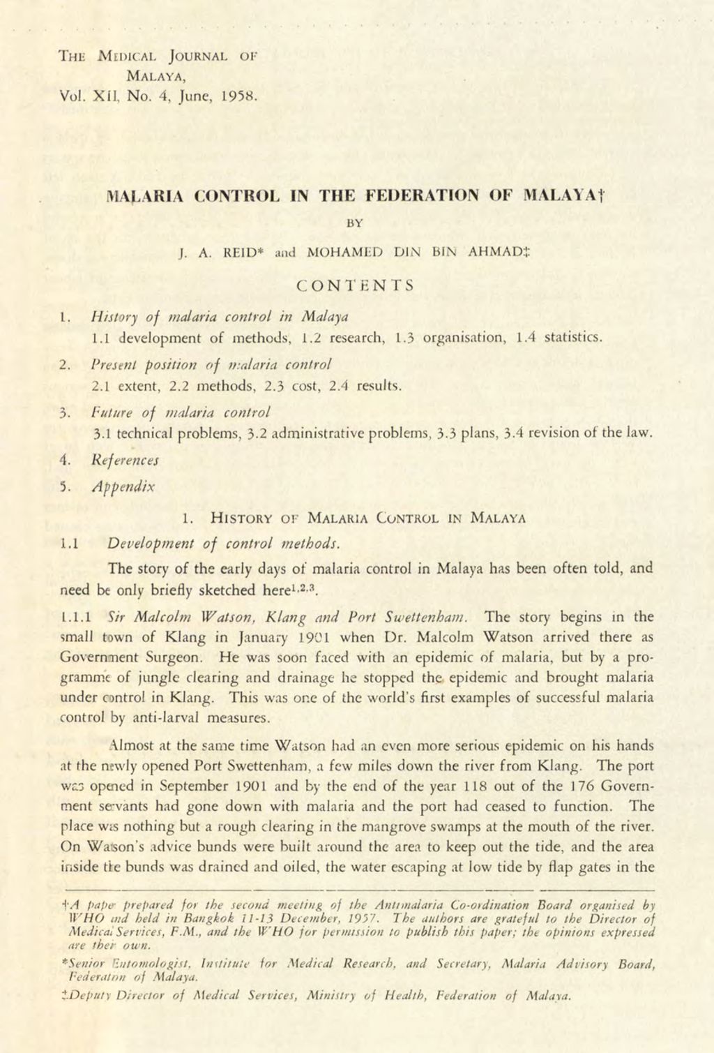 Miniature of Medical Journal of Malaya. Volume 12, Number 4