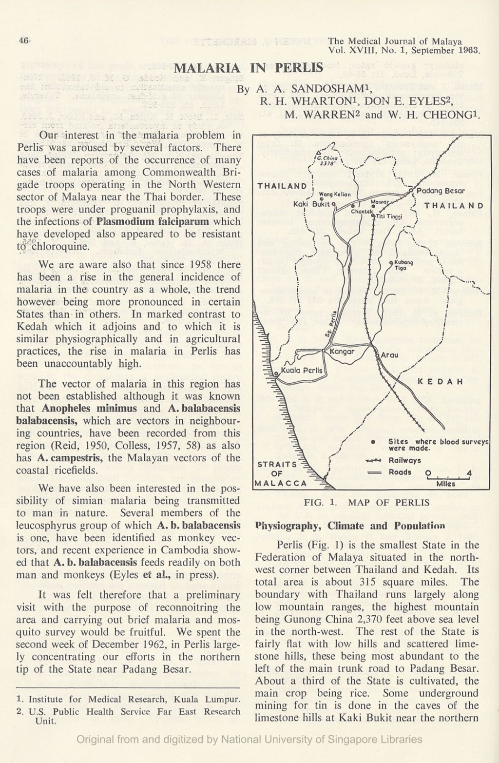 Miniature of Malaria In Perlis