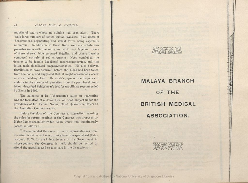 Miniature of The Malayan Medical Journal. Volume 10, Part 2. Malaya Branch of the British Medical Association