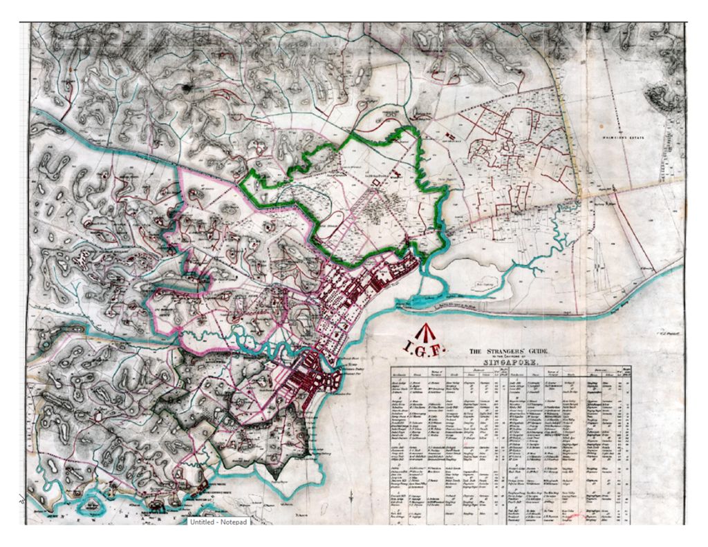 Miniature of Singapore Residency, 1860