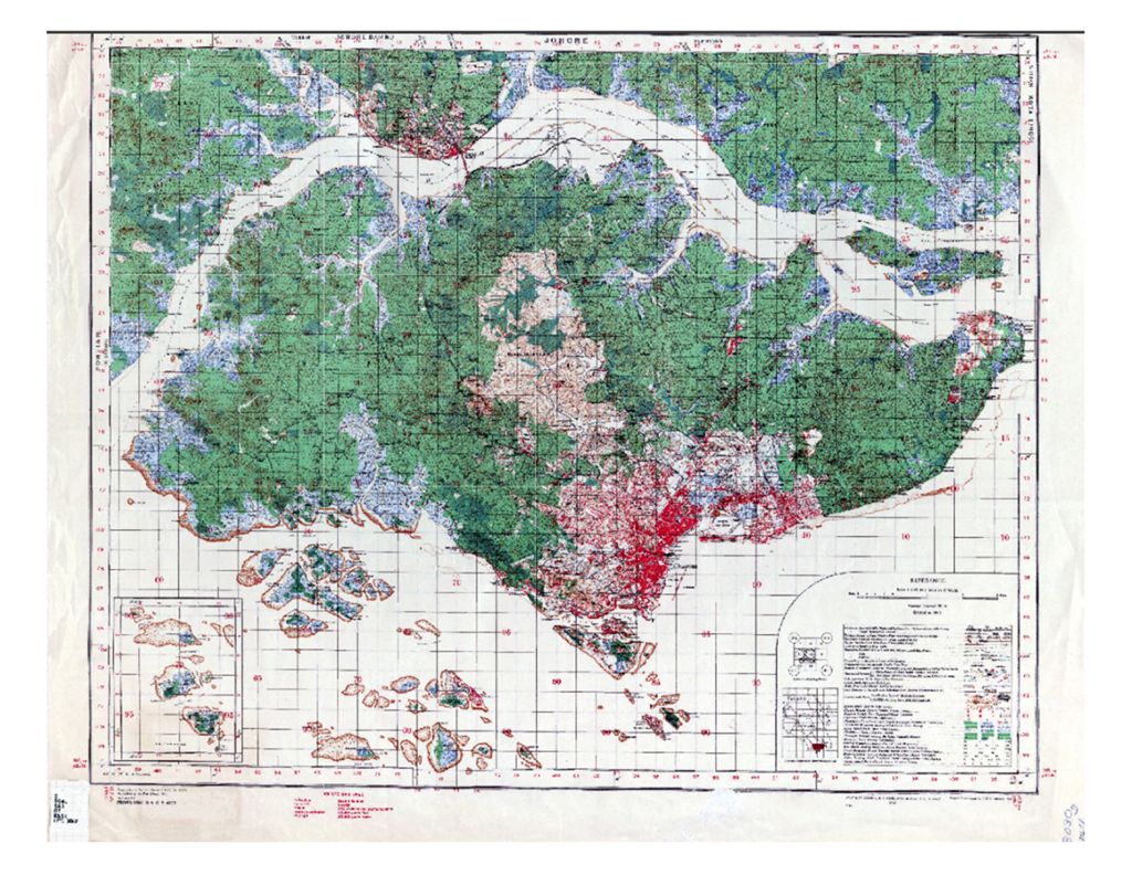 Miniature of Singapore Island, 1943 (Scale: 1:63,360)