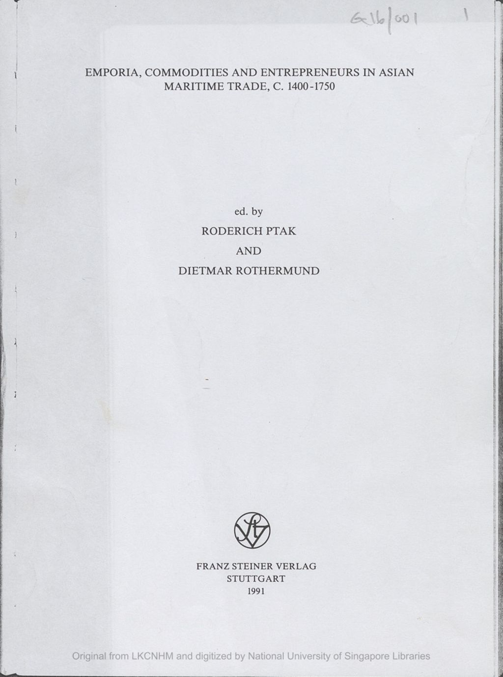 Miniature of In praise of commodities: an essay on the cross-cultural trade in edible bird's-nests