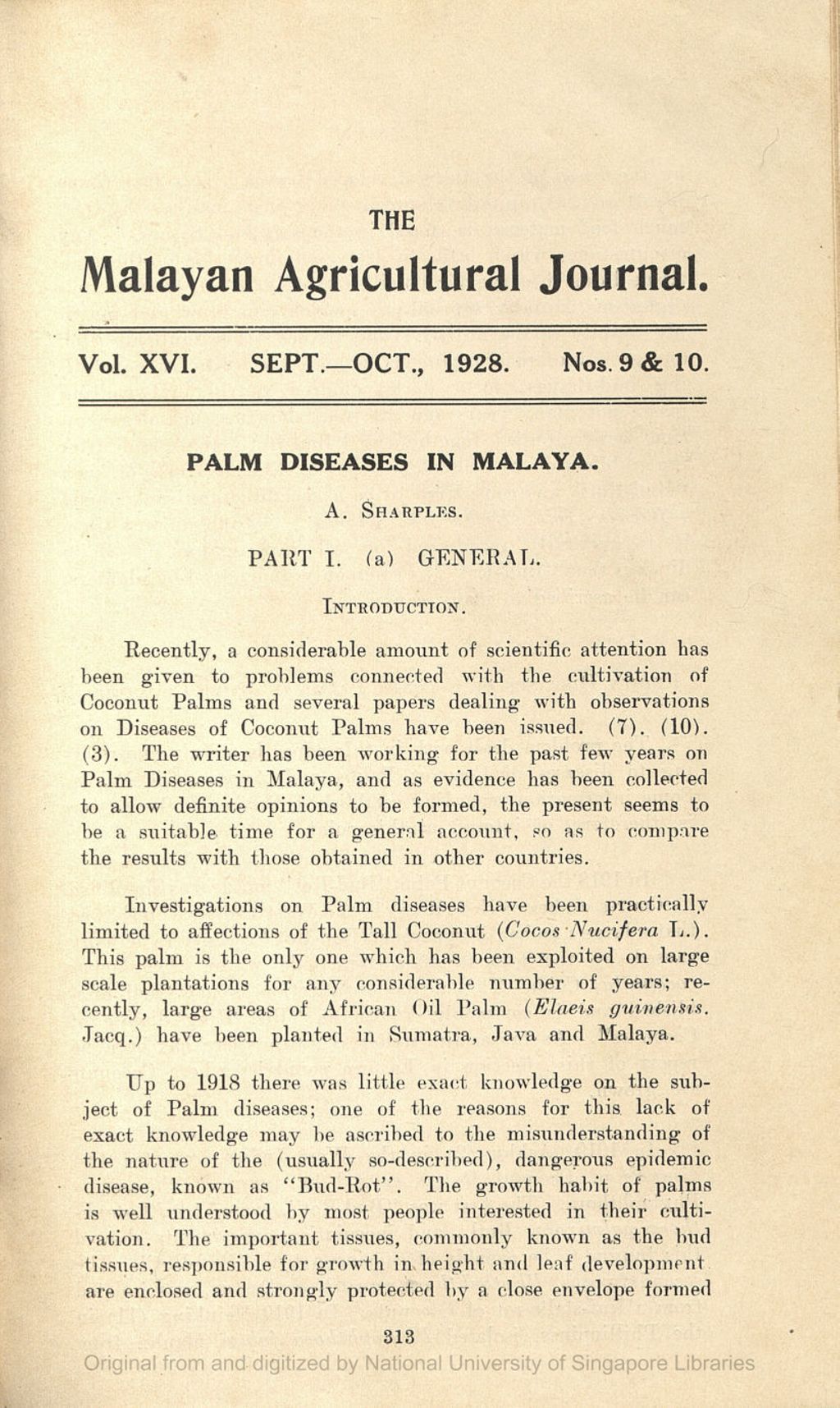 Miniature of Palm Diseases in Malaya