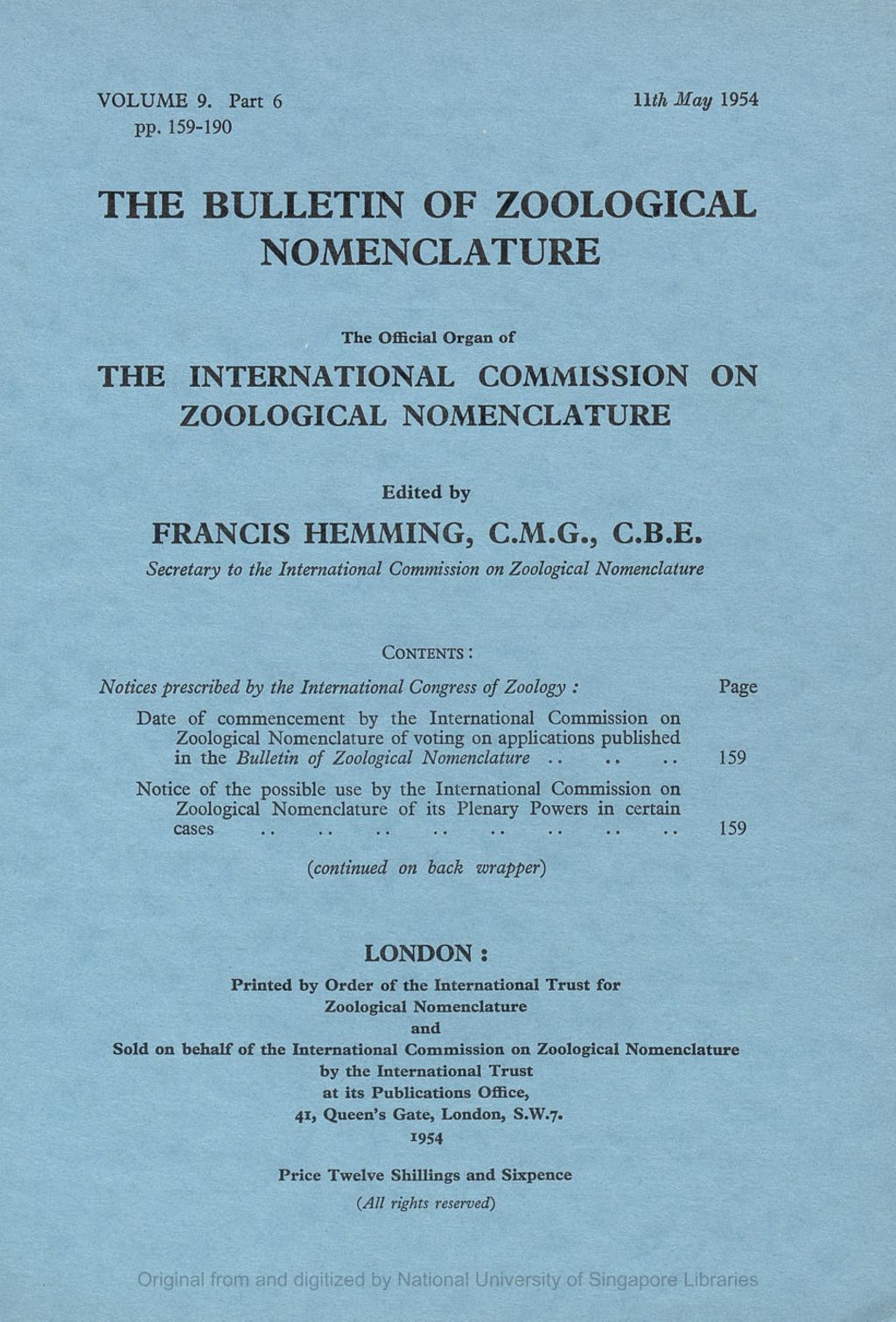 Miniature of Proposed Use of the Plenary Powers to Suppress the Specific Name brouni Hutton, 1901, as Published in the Combination Drosophila brouni, for the Purpose of preserving the Specific Name immigrans Sturtevant, 1921, as Published in the Combination Drosophila immigrans (Class Insecta, Order Diptera)