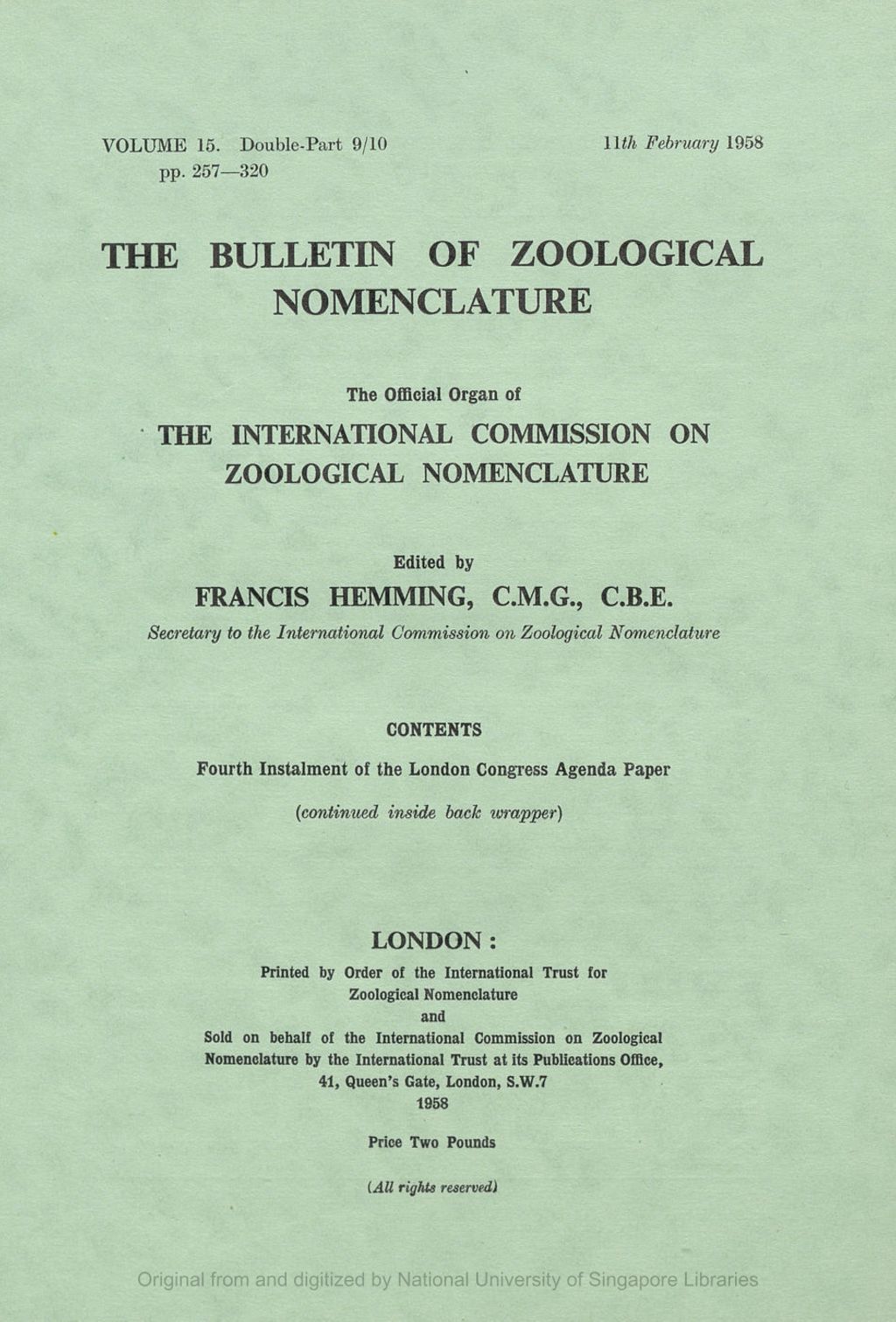 Miniature of Document 11/1—Proposed Verbal Amendment to Article 18, Section 2, of the Revised Draft of the Regles and Proposed Addition of an Explanatory Note to Article 13, Section 4(a) of the above Draft