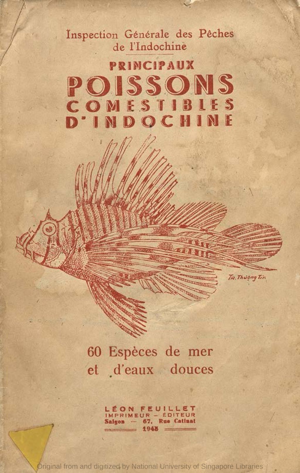 Miniature of Principaux Poissons Comestibles d'Indochine. 60 Espèces de mer et d'eaux douces