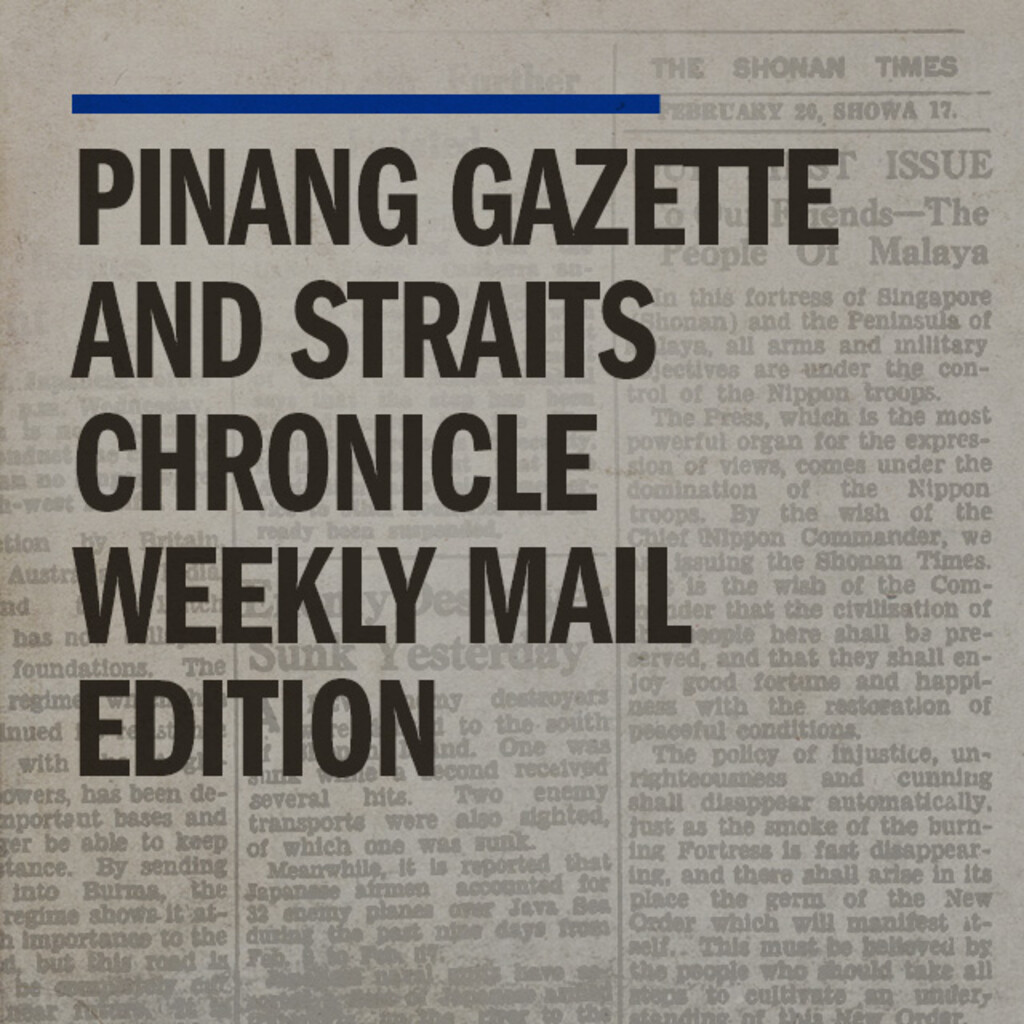 Miniature of Pinang Gazette and Straits Chronicle Weekly Mail Edition