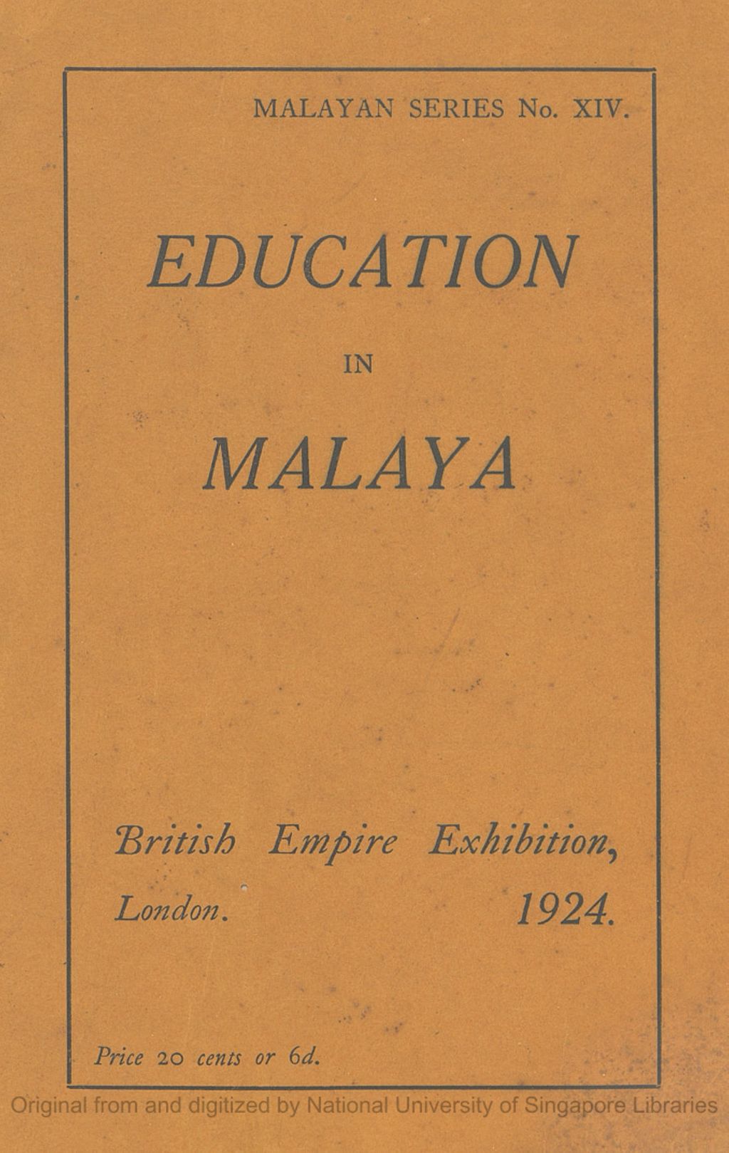 Miniature of Education in Malaya