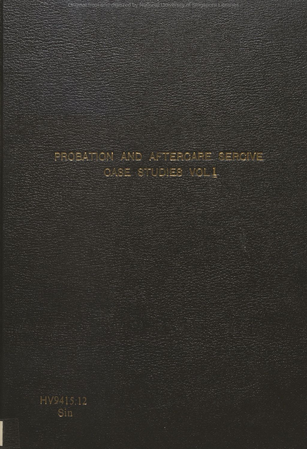 Miniature of Probation and aftercare service : case studies. Volume 1