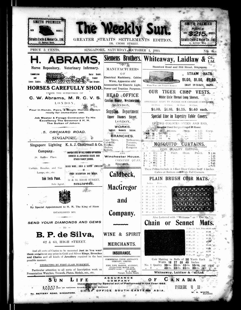 Miniature of Weekly Sun 01 October 1910