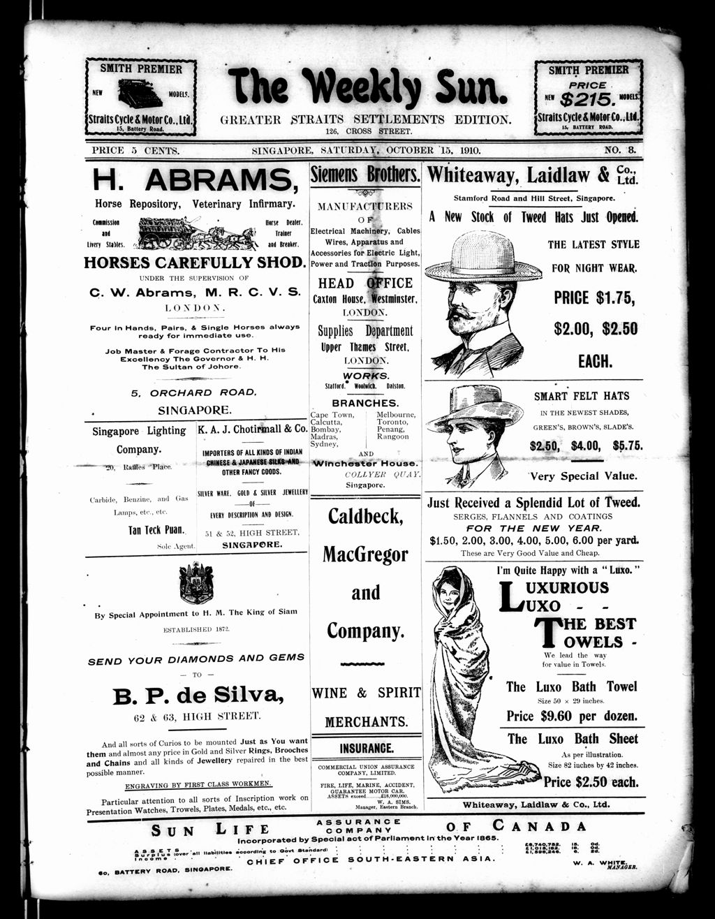 Miniature of Weekly Sun 15 October 1910