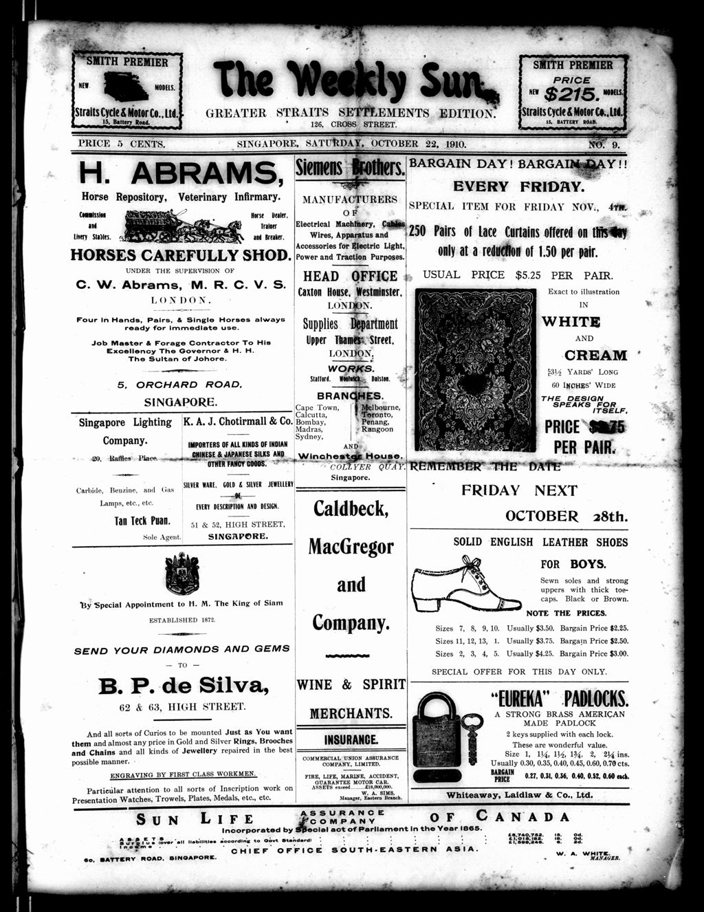 Miniature of Weekly Sun 22 October 1910