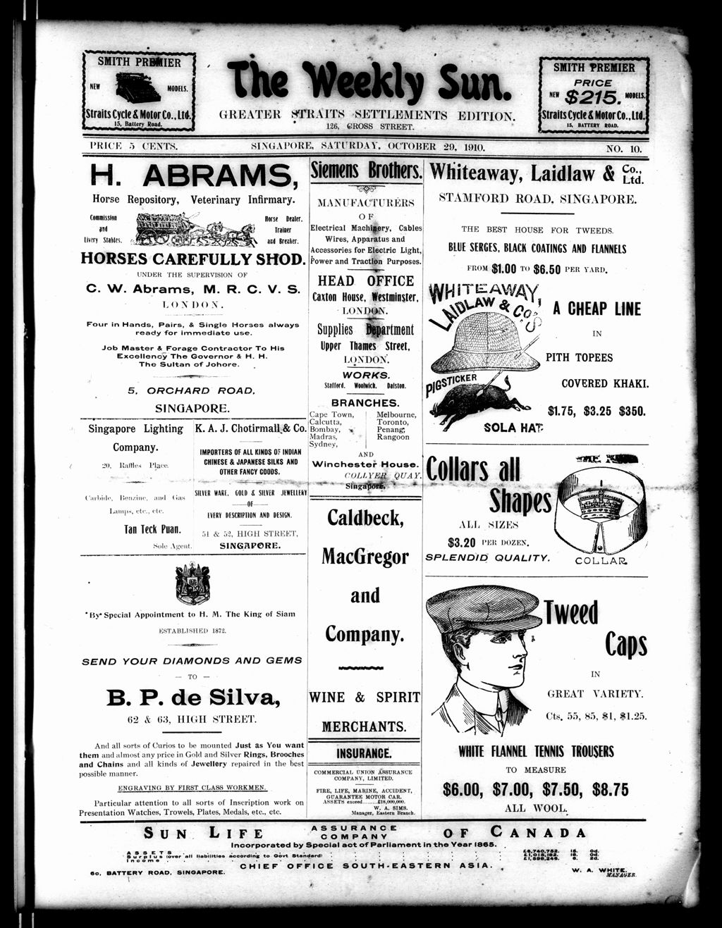 Miniature of Weekly Sun 29 October 1910