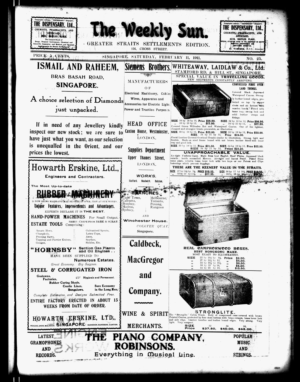 Miniature of Weekly Sun 11 February 1911