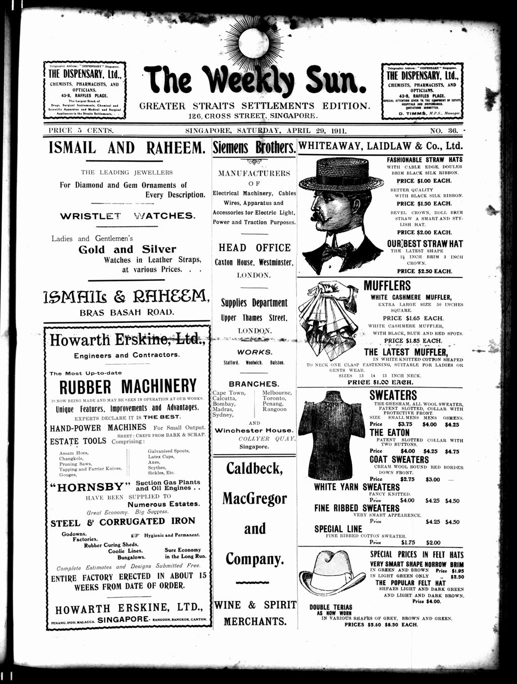 Miniature of Weekly Sun 29 April 1911