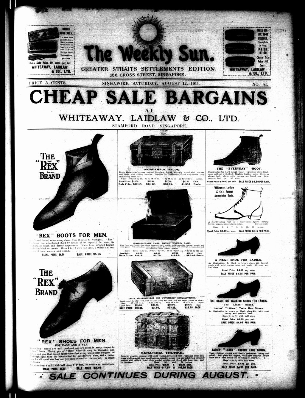 Miniature of Weekly Sun 12 August 1911