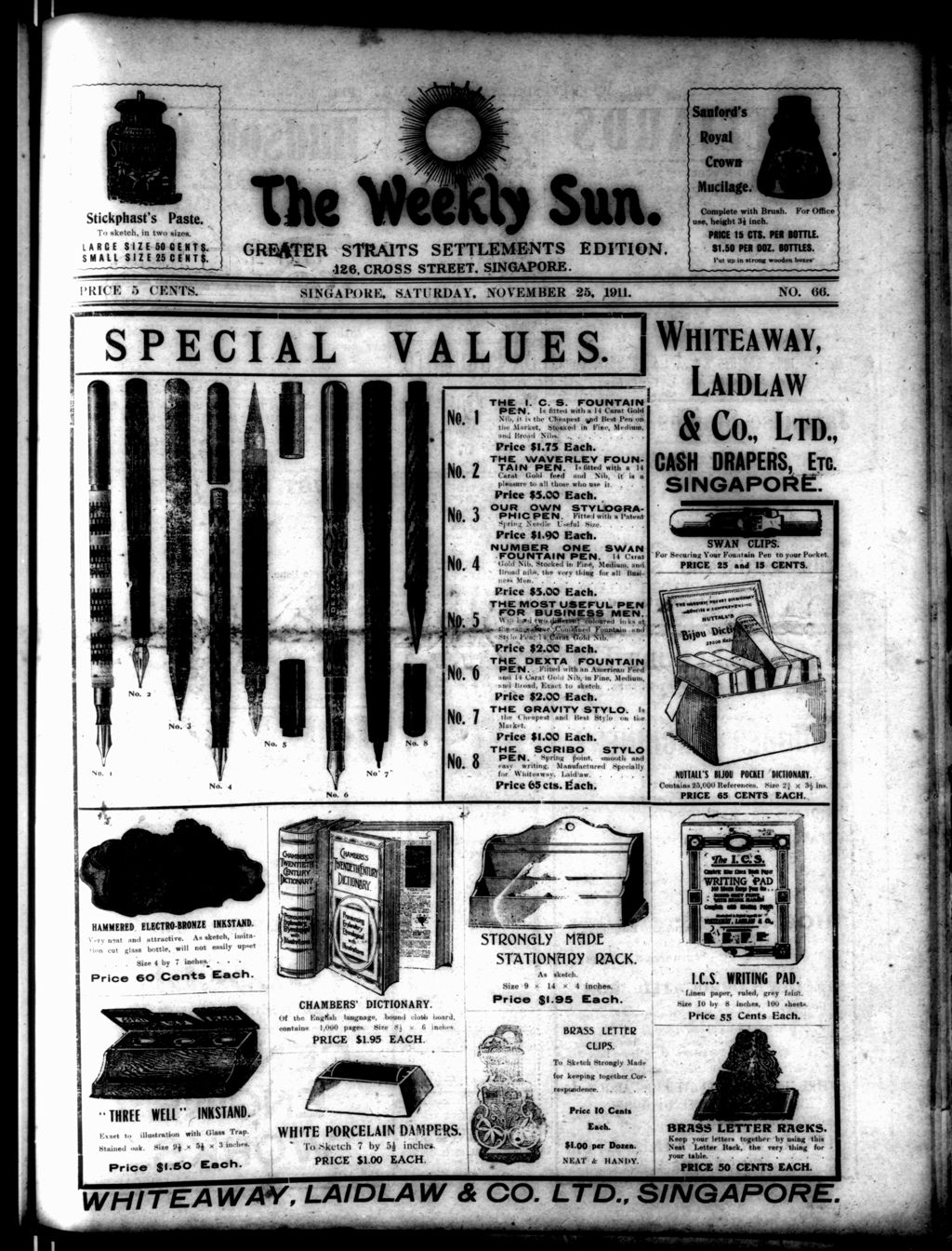 Miniature of Weekly Sun 25 November 1911