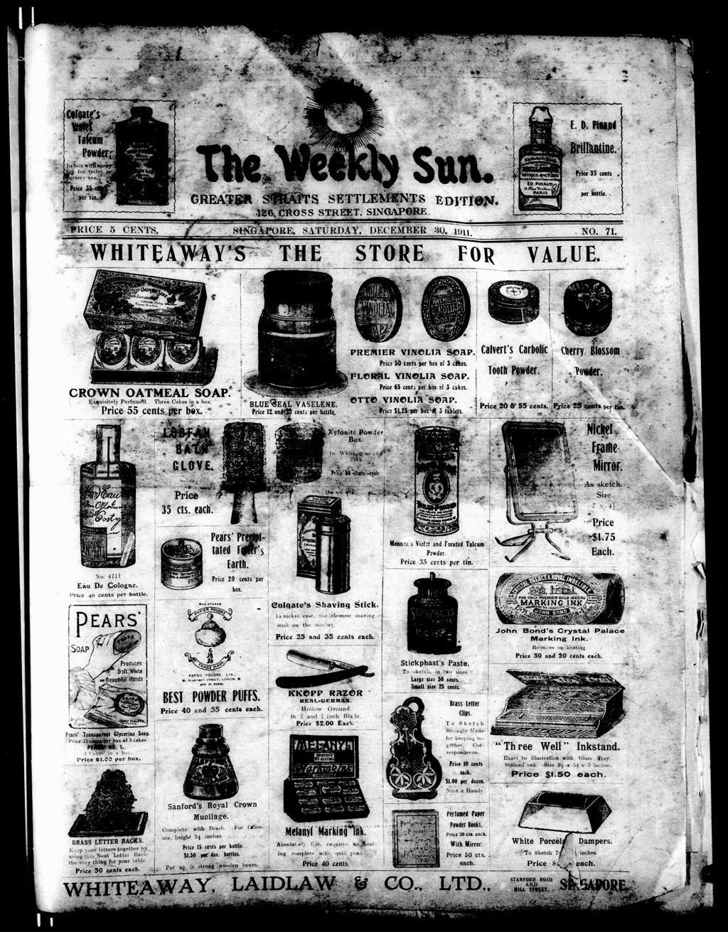 Miniature of Weekly Sun 30 December 1911