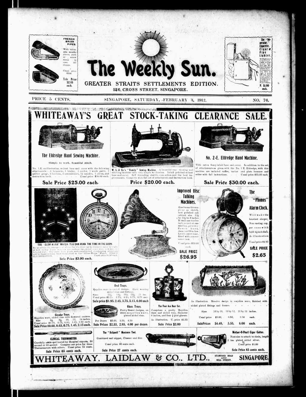 Miniature of Weekly Sun 03 February 1912