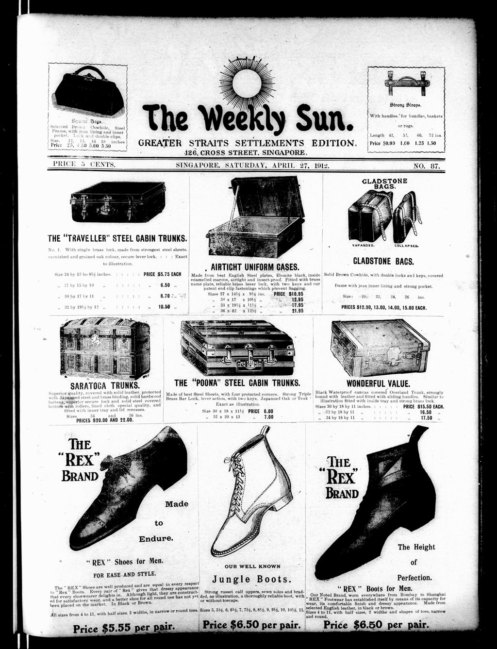 Miniature of Weekly Sun 27 April 1912