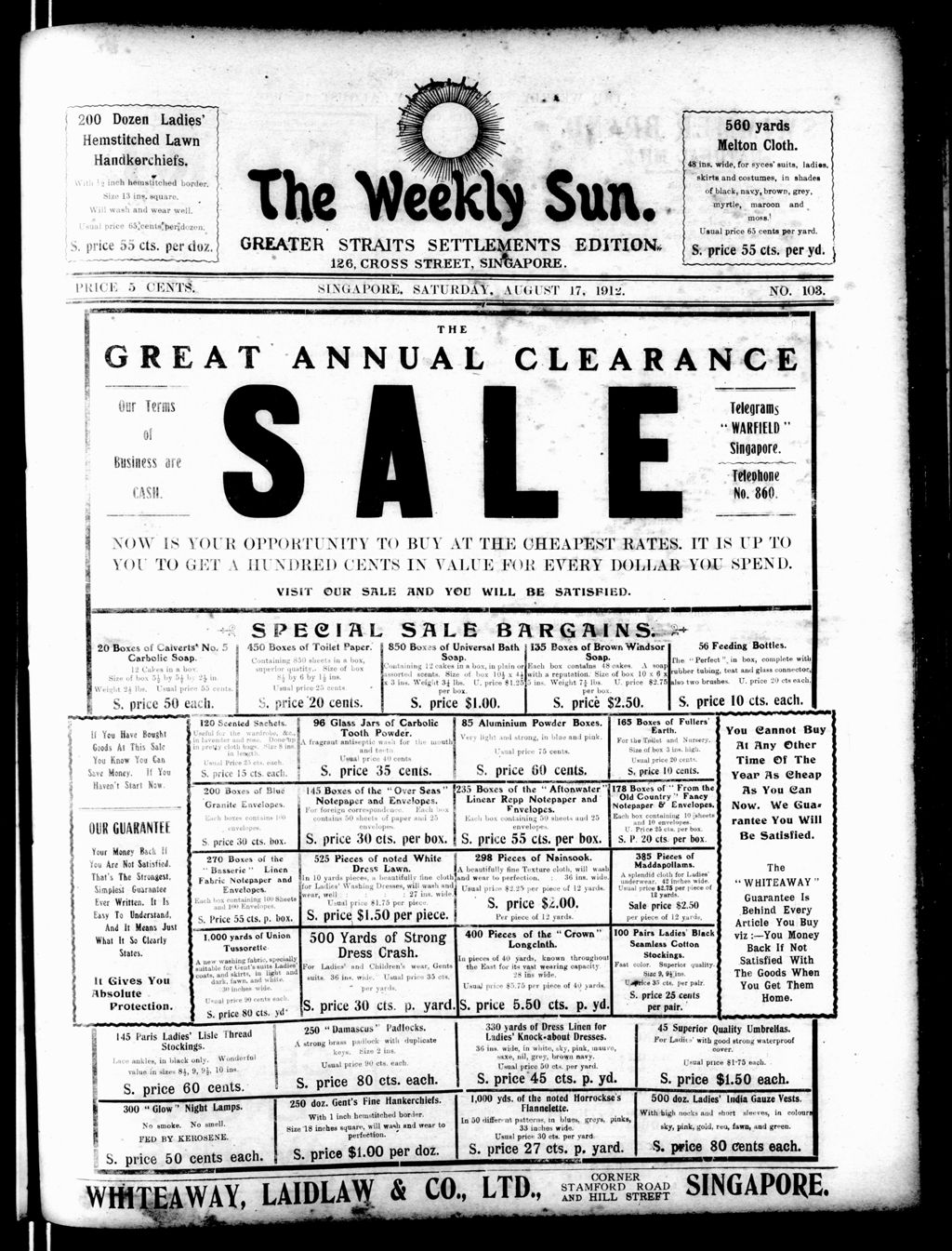 Miniature of Weekly Sun 17 August 1912